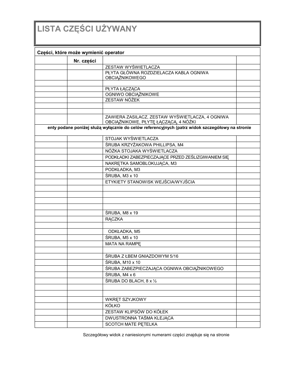 Opis | Welch Allyn PROPLUS 2650KGWA Health-o-Meter Professional Scale - User Manual User Manual | Page 133 / 158
