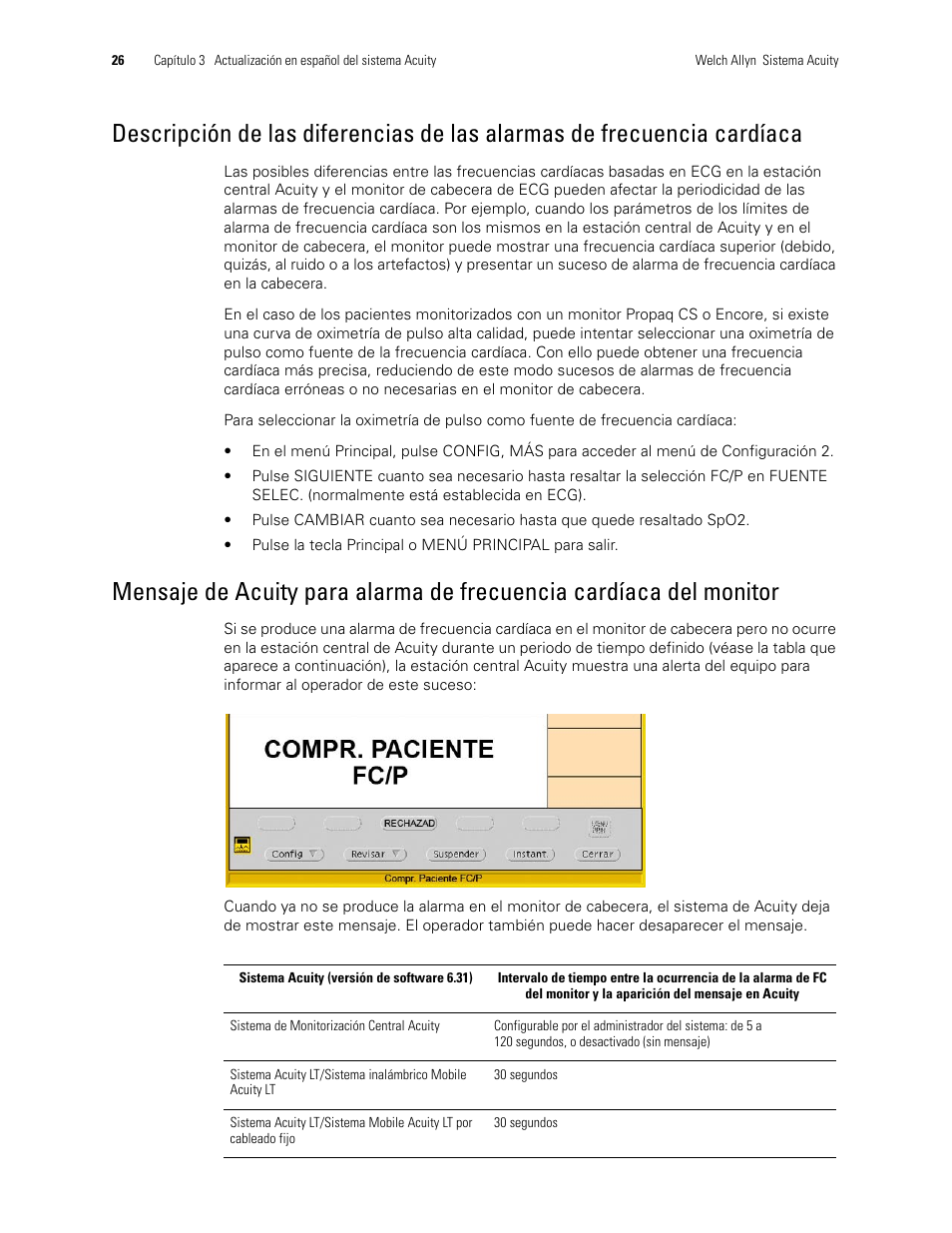 Welch Allyn Acuity 6.31.01 User Manual Update - User Manual User Manual | Page 30 / 64