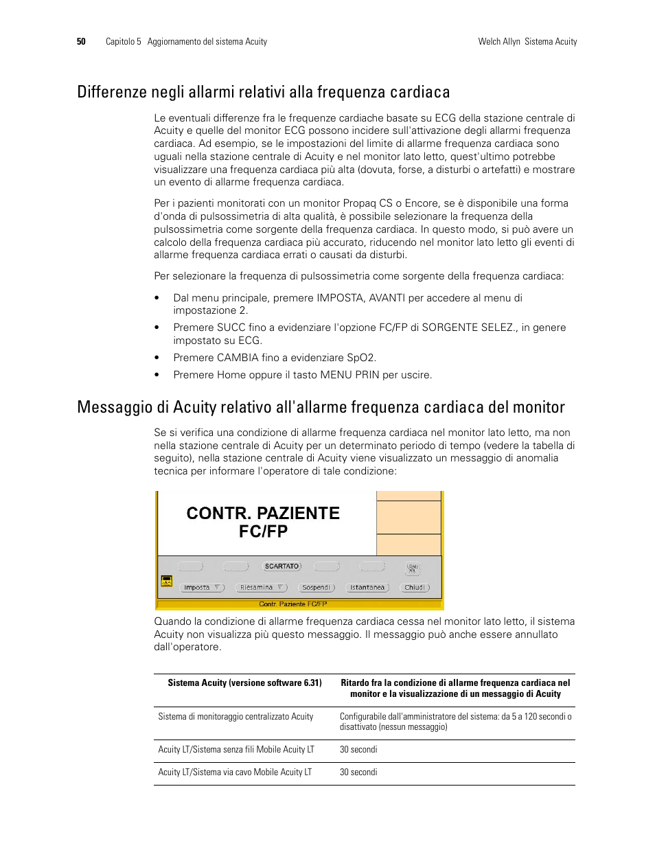 Welch Allyn Acuity 6.31.01 User Manual Update - User Manual User Manual | Page 54 / 64