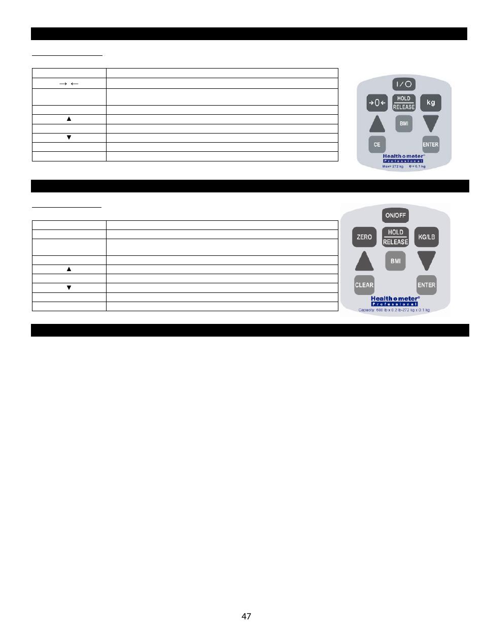 Betjeningsvejledning (fortsat), Betjeningsvejledning, Vedligeholdelse og rengøring | Kg-modeller, Kl-modeller | Welch Allyn Health-o-Meter Professional Scales - User Manual User Manual | Page 48 / 132