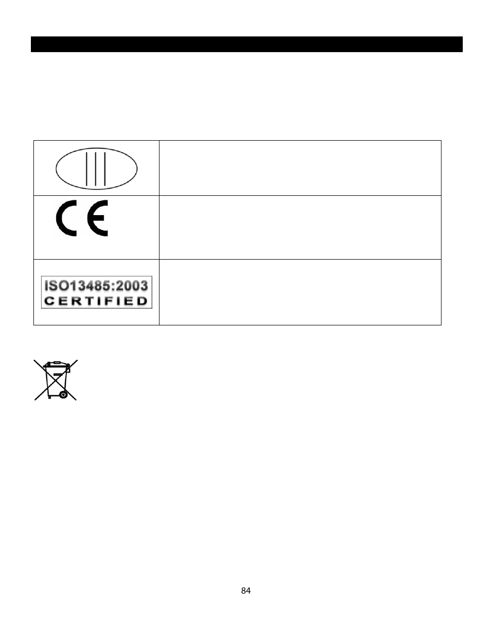 Connettività/certificazione/smaltimento/assistenza, Connettività/certificazioni | Welch Allyn Health-o-Meter Professional Scales - User Manual User Manual | Page 85 / 132