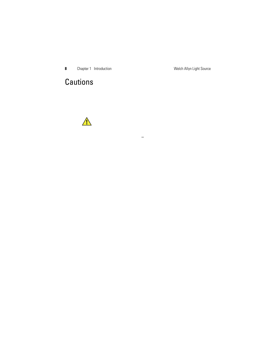 Cautions | Welch Allyn Solarc Light Source - User Manual User Manual | Page 10 / 240