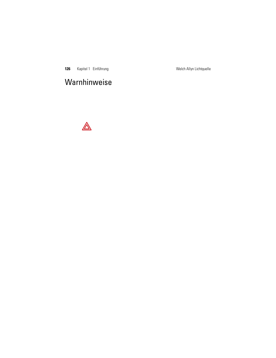 Warnhinweise | Welch Allyn Solarc Light Source - User Manual User Manual | Page 128 / 240