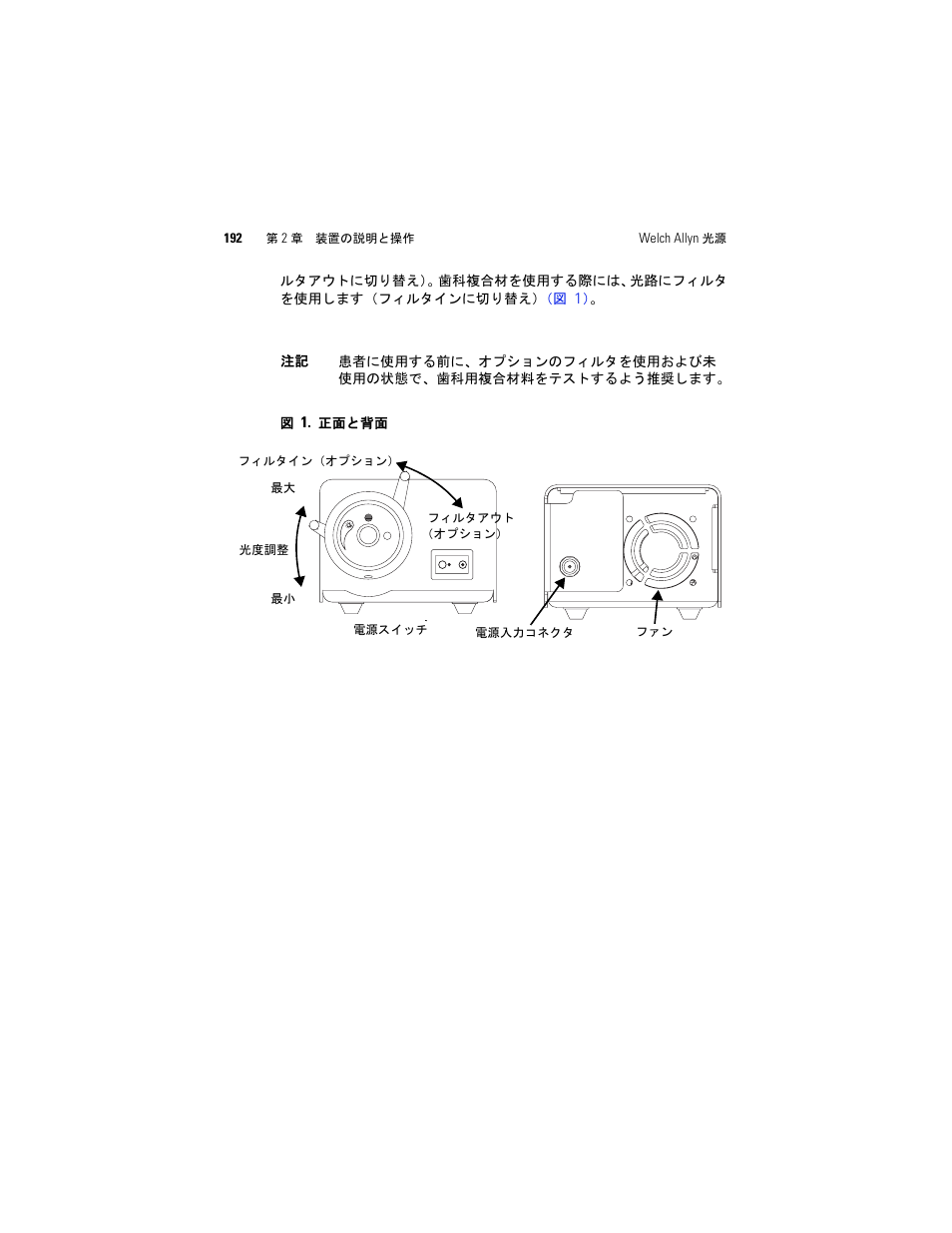 Welch Allyn Solarc Light Source - User Manual User Manual | Page 194 / 240