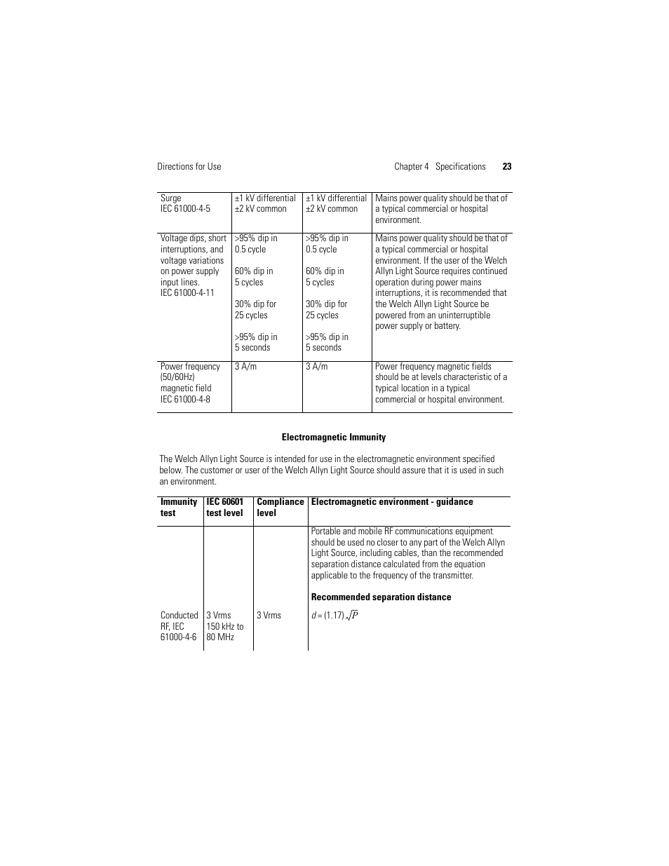 Welch Allyn Solarc Light Source - User Manual User Manual | Page 25 / 240