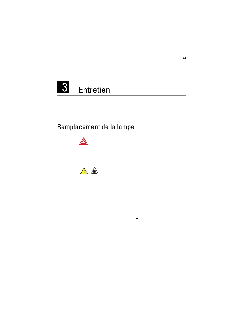 Entretien, Remplacement de la lampe | Welch Allyn Solarc Light Source - User Manual User Manual | Page 45 / 240