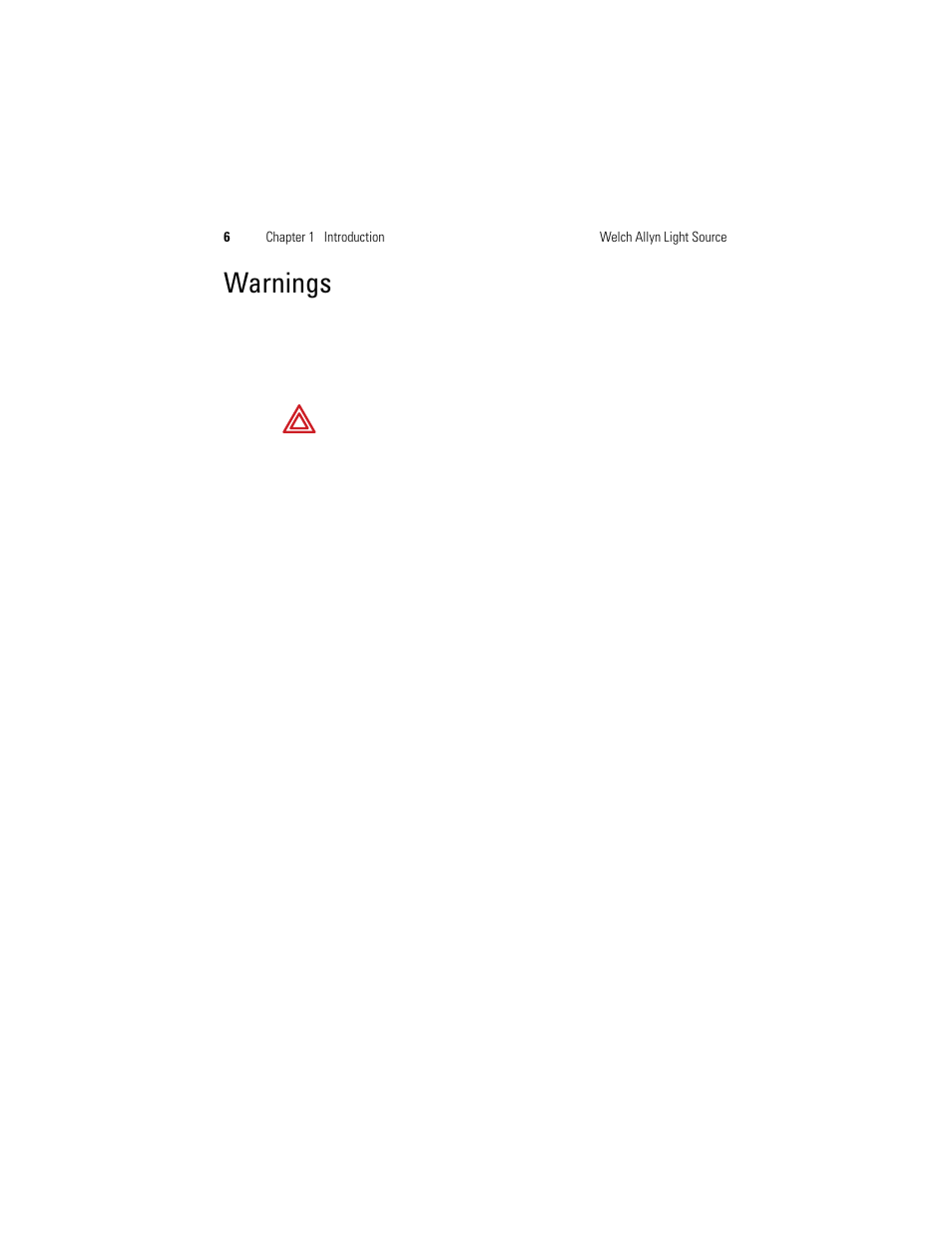 Warnings | Welch Allyn Solarc Light Source - User Manual User Manual | Page 8 / 240