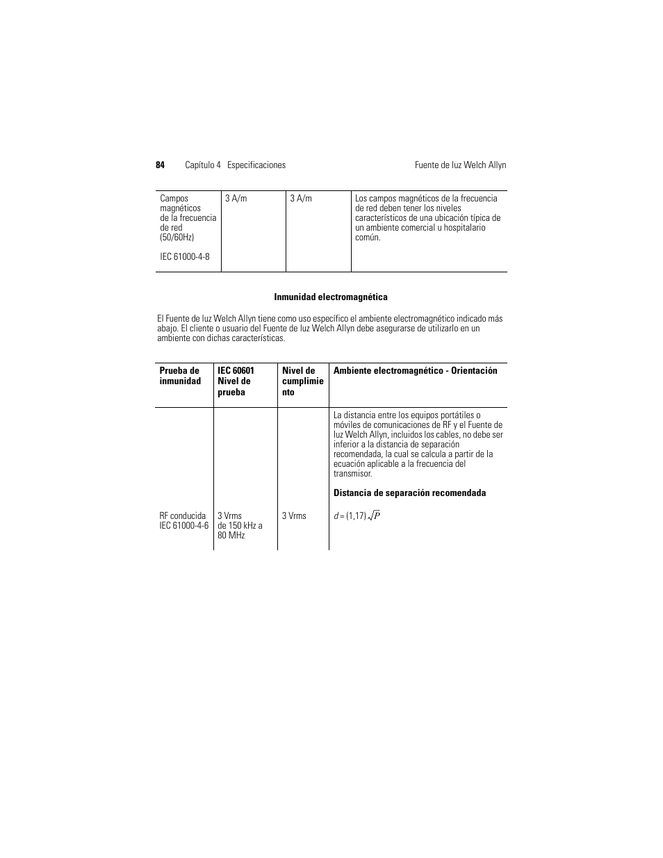 Welch Allyn Solarc Light Source - User Manual User Manual | Page 86 / 240
