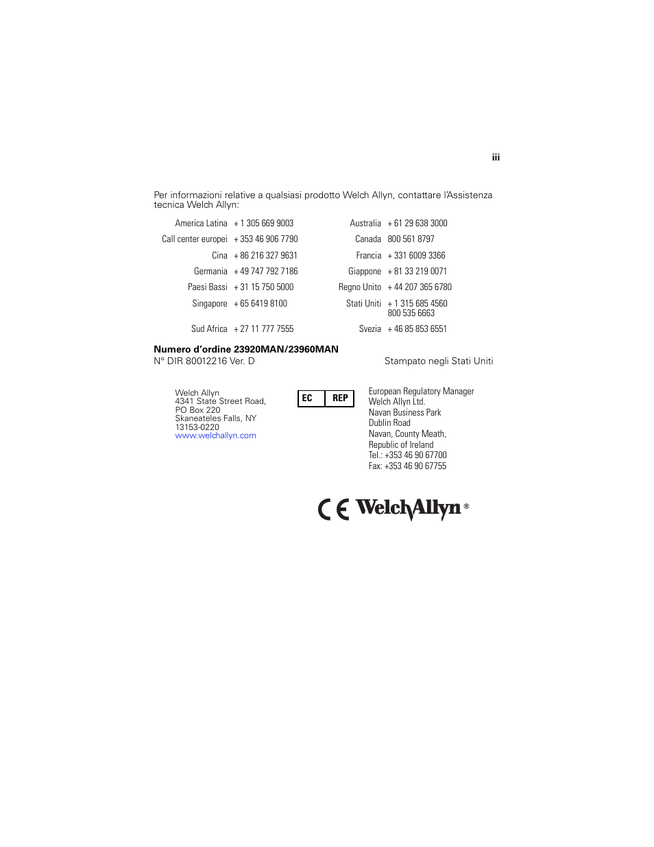 Welch Allyn Digital MacroView Otoscope - User Manual User Manual | Page 101 / 476