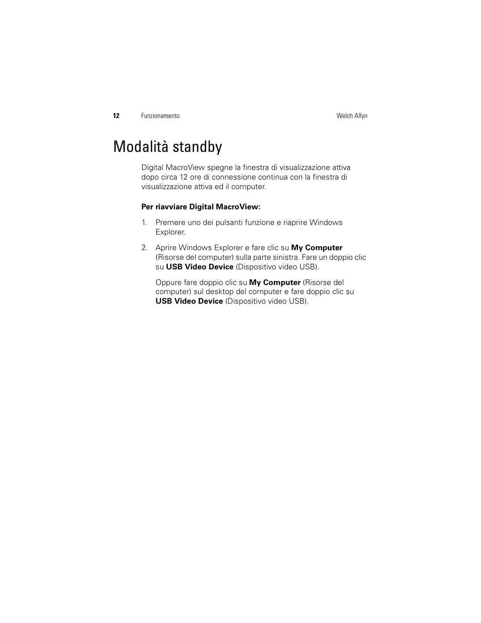 Modalità standby | Welch Allyn Digital MacroView Otoscope - User Manual User Manual | Page 116 / 476
