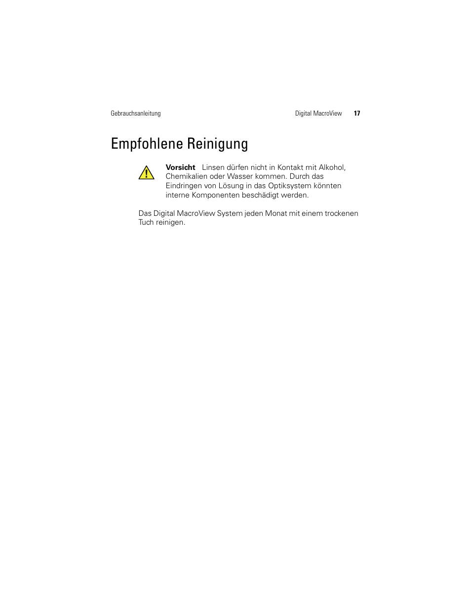 Empfohlene reinigung | Welch Allyn Digital MacroView Otoscope - User Manual User Manual | Page 153 / 476
