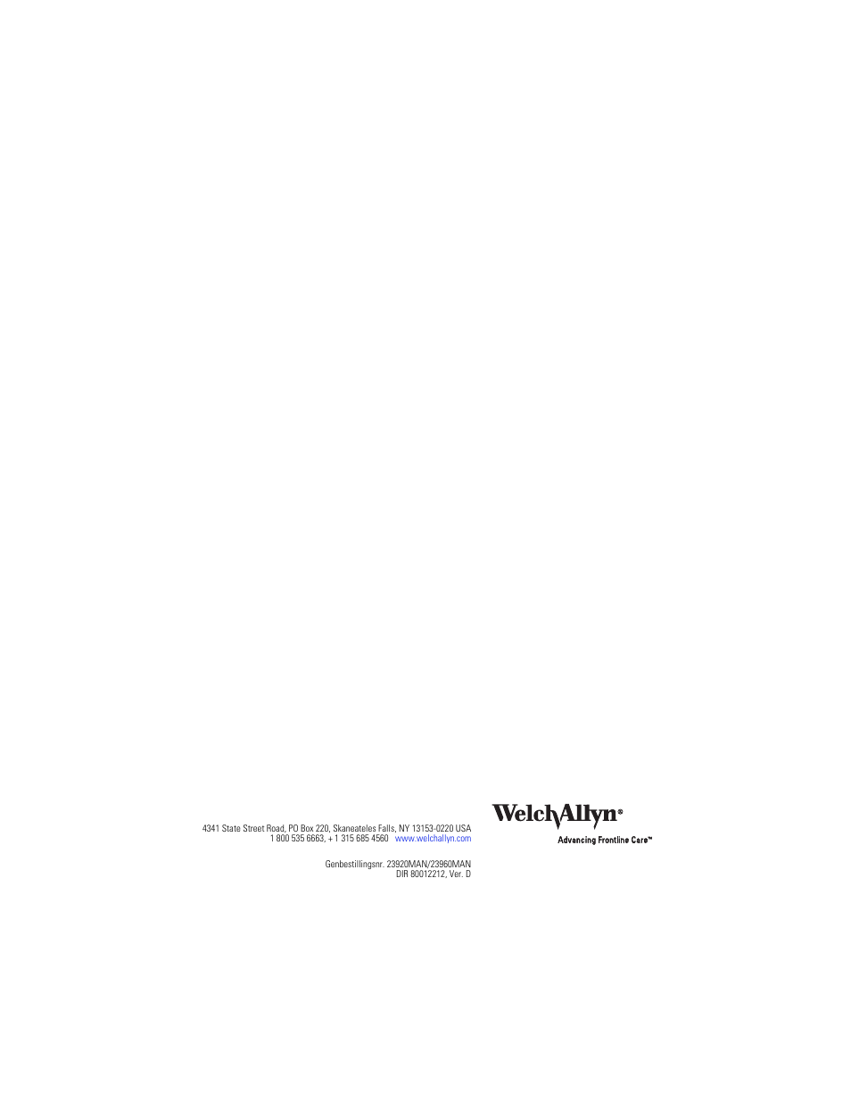 Welch Allyn Digital MacroView Otoscope - User Manual User Manual | Page 194 / 476