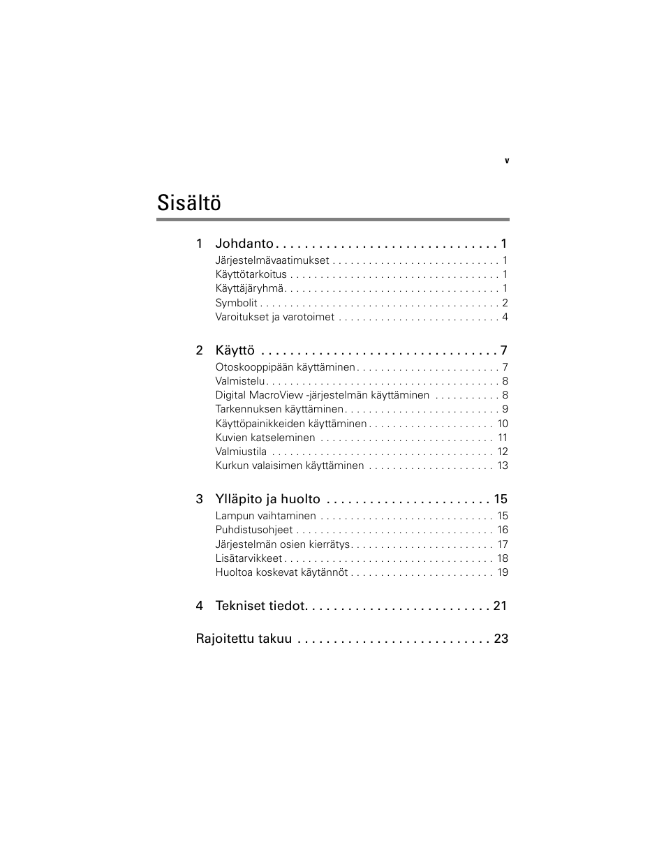 Sisältö | Welch Allyn Digital MacroView Otoscope - User Manual User Manual | Page 233 / 476