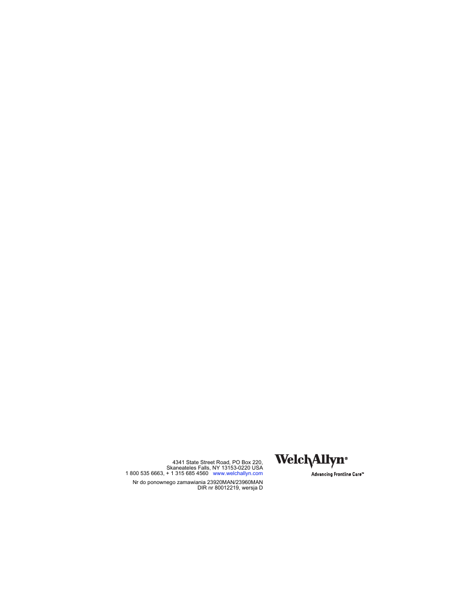 Welch Allyn Digital MacroView Otoscope - User Manual User Manual | Page 422 / 476