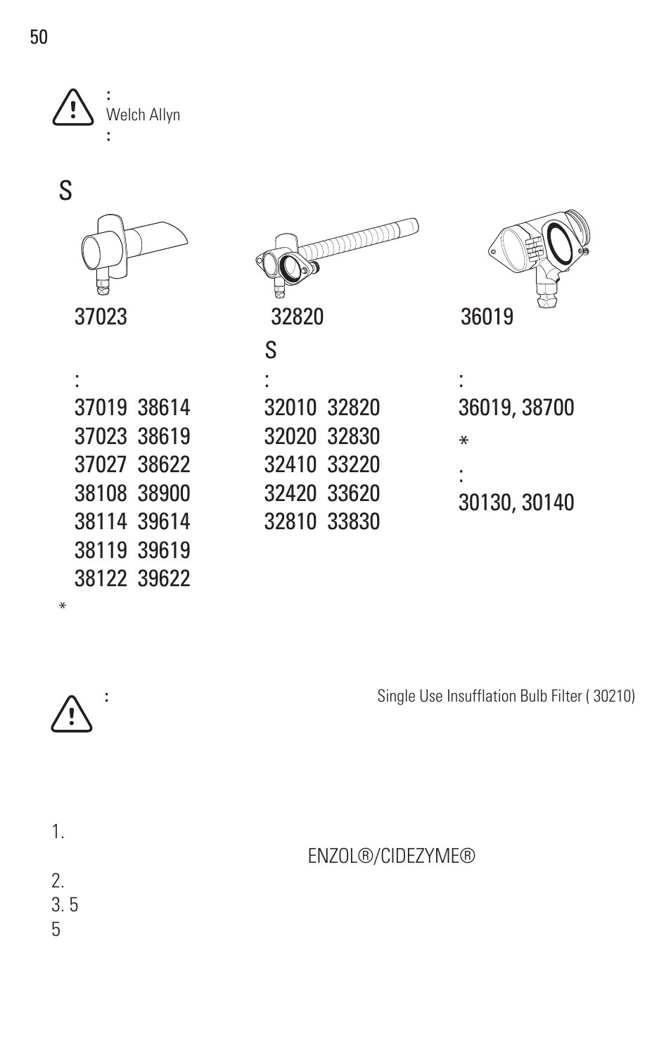 Welch Allyn Rigid Reusable & Single Use Sigmoidoscopes, Anoscopes and Accessories - User Manual User Manual | Page 52 / 82