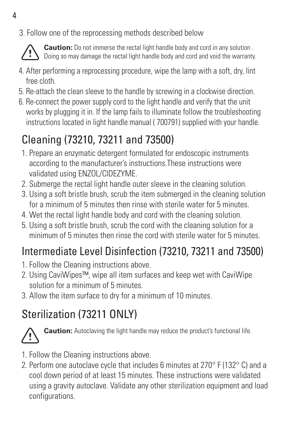 Welch Allyn Rigid Reusable & Single Use Sigmoidoscopes, Anoscopes and Accessories - User Manual User Manual | Page 6 / 82
