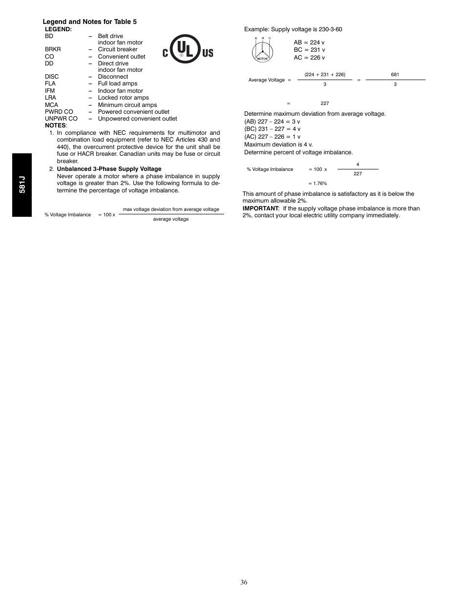 581j | Bryant PURON 581J User Manual | Page 36 / 40