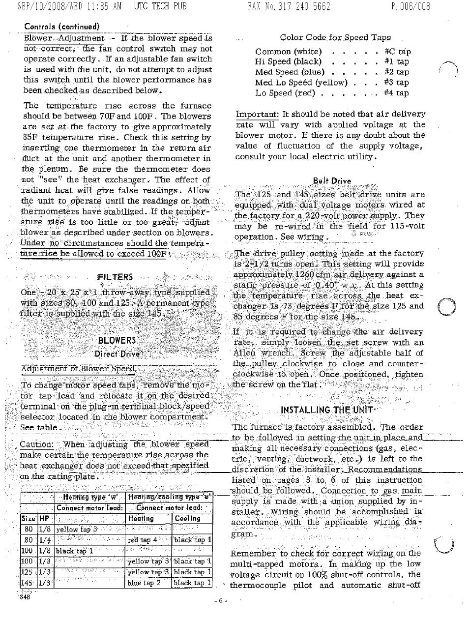 Fi-ltefîs, F a x n | Bryant SERIES E 348 User Manual | Page 6 / 8
