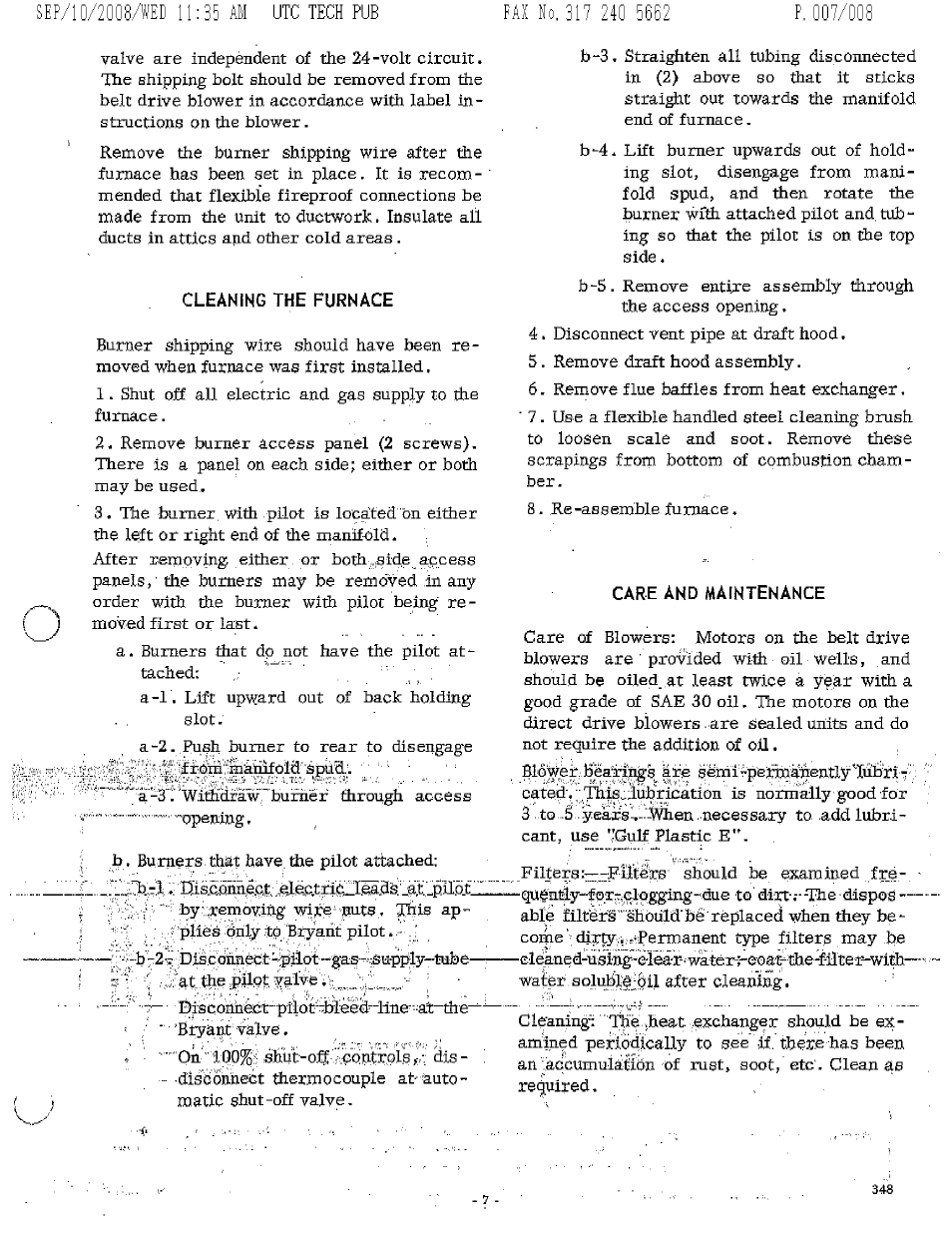 Bryant SERIES E 348 User Manual | Page 7 / 8