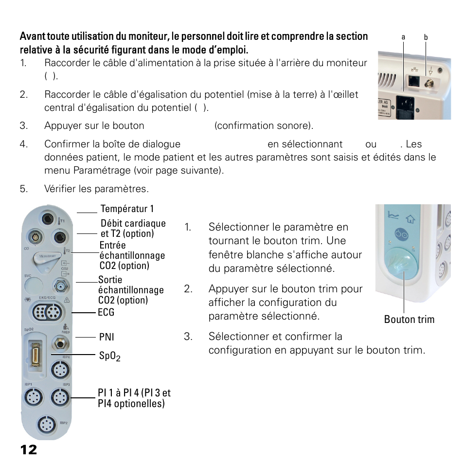 Welch Allyn 1500 Patient Monitor Software version 1.4.X, - Quick Reference Guide User Manual | Page 12 / 28