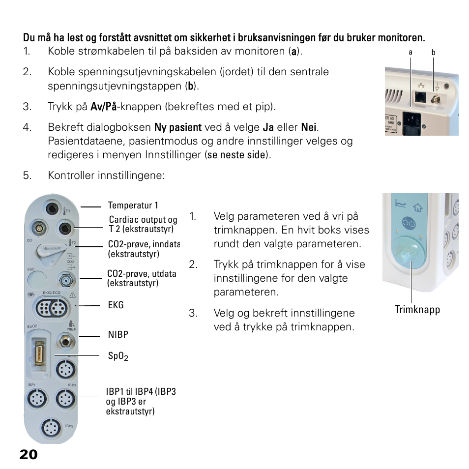 Welch Allyn 1500 Patient Monitor Software version 1.4.X, - Quick Reference Guide User Manual | Page 20 / 28