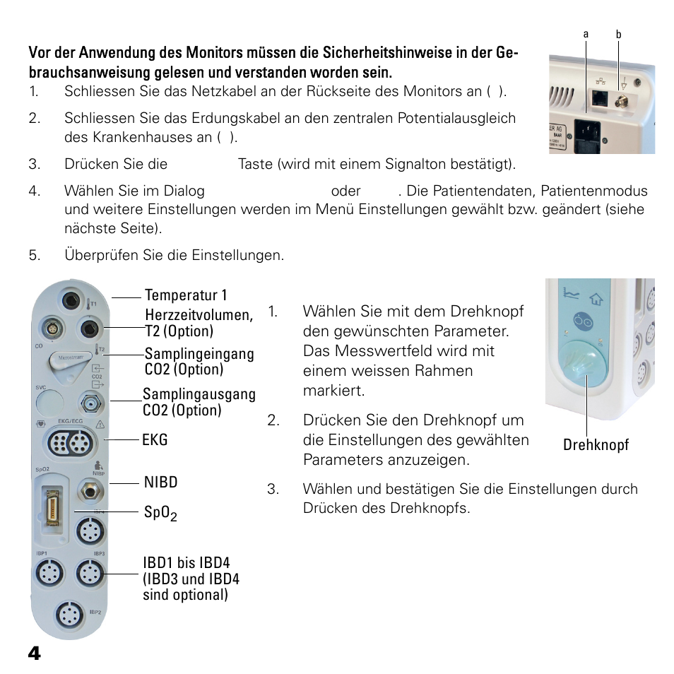 Welch Allyn 1500 Patient Monitor Software version 1.4.X, - Quick Reference Guide User Manual | Page 4 / 28