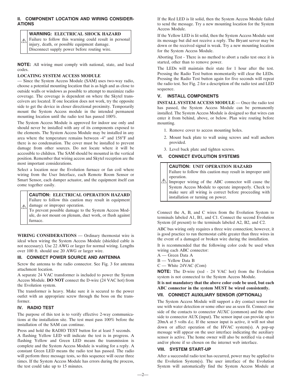 Bryant SYSTMBBSAM01 User Manual | Page 2 / 6