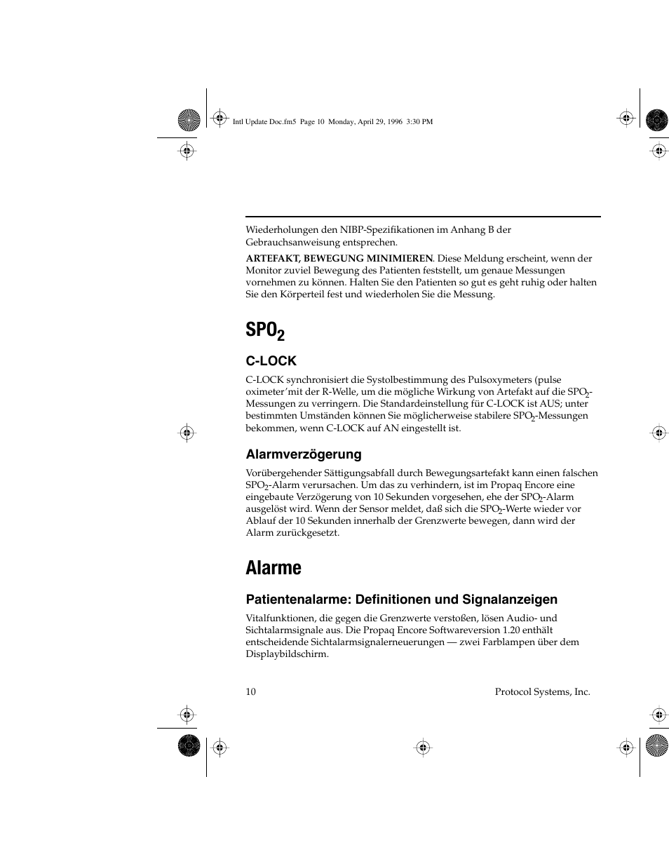 Alarme | Welch Allyn Propaq Encore Update - Quick Reference Guide User Manual | Page 12 / 60