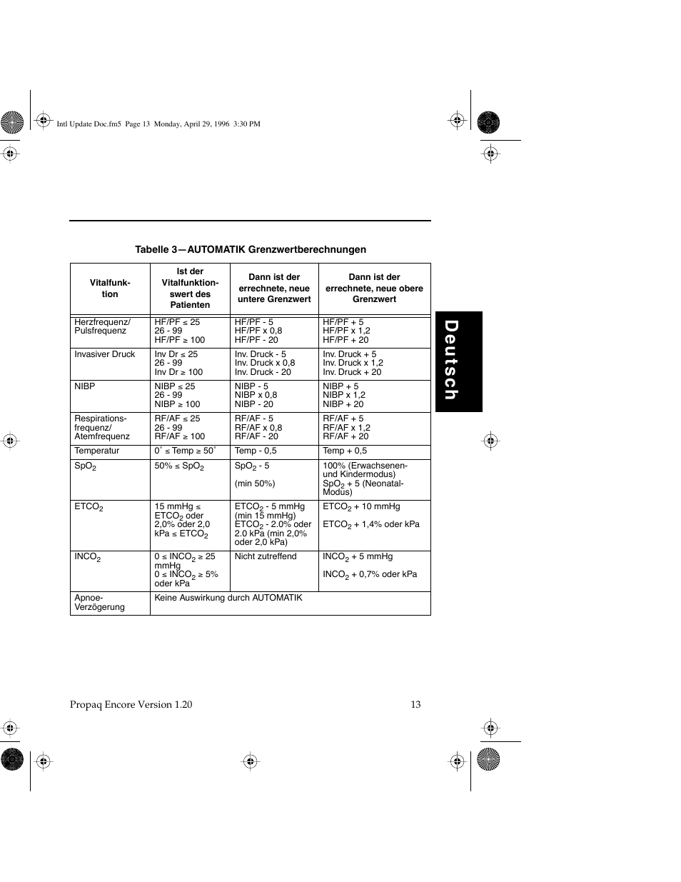 Deutsc h | Welch Allyn Propaq Encore Update - Quick Reference Guide User Manual | Page 15 / 60