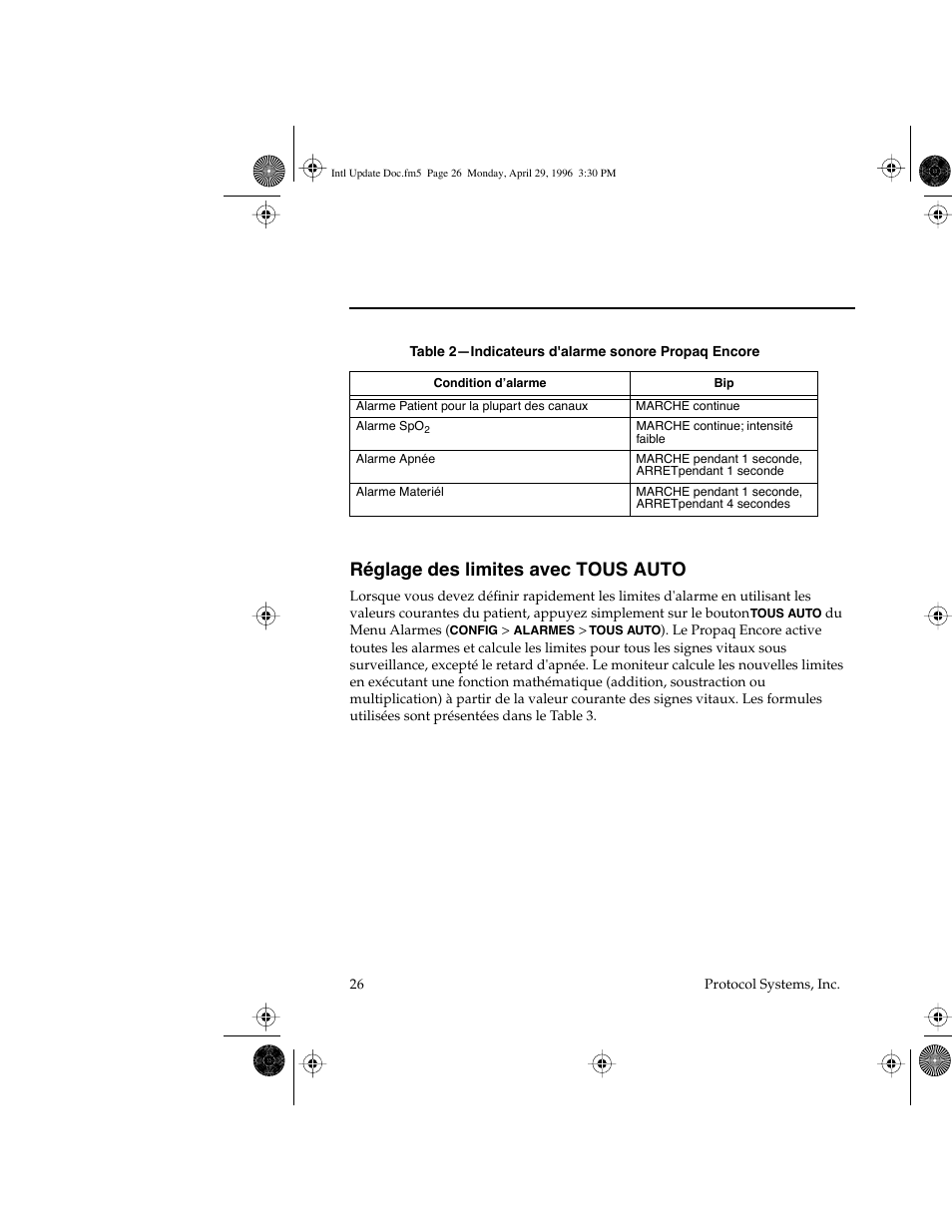 Réglage des limites avec tous auto | Welch Allyn Propaq Encore Update - Quick Reference Guide User Manual | Page 28 / 60