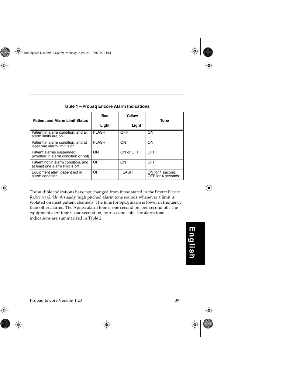 English | Welch Allyn Propaq Encore Update - Quick Reference Guide User Manual | Page 41 / 60