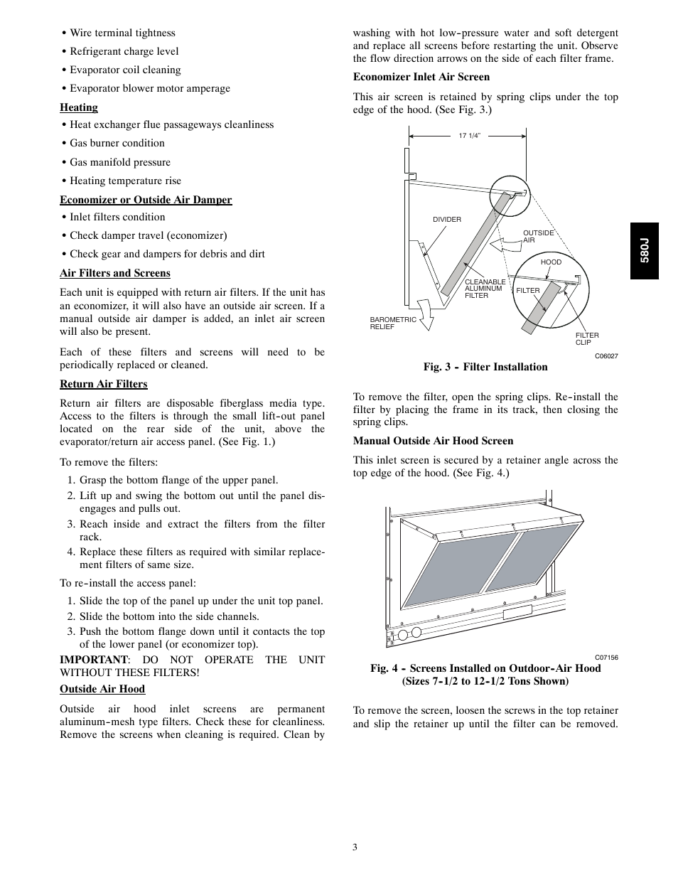 Bryant 580J*04--12 User Manual | Page 3 / 73