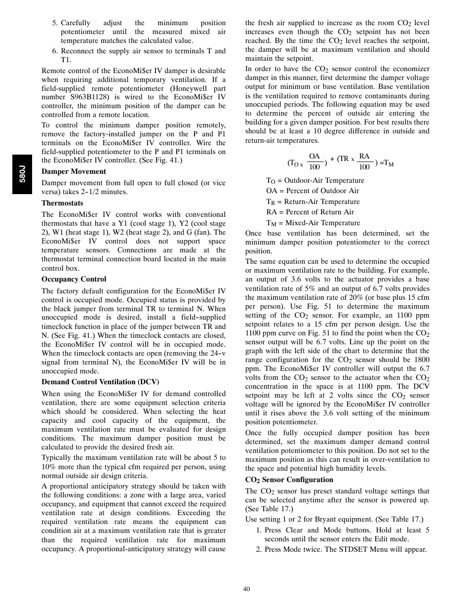 Bryant 580J*04--12 User Manual | Page 40 / 73