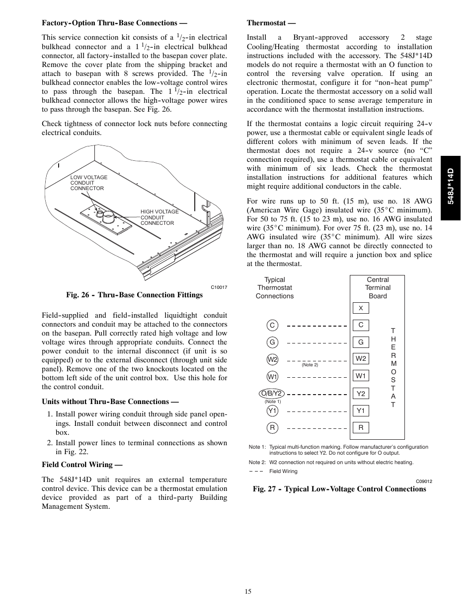 Bryant 548J*14D User Manual | Page 15 / 36