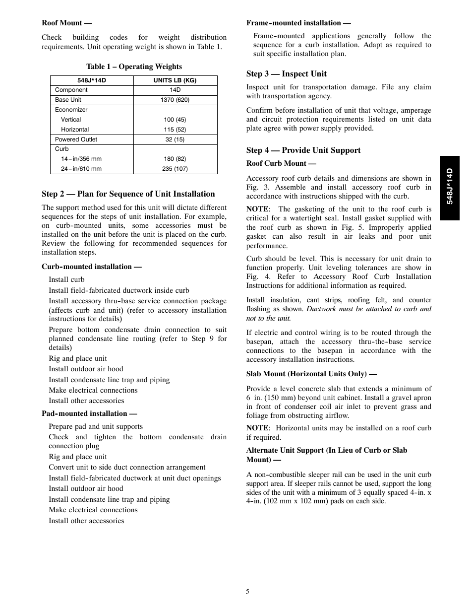 Bryant 548J*14D User Manual | Page 5 / 36