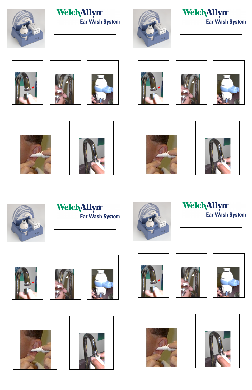Welch Allyn Ear Wash System - Quick Reference Guide User Manual | 2 pages