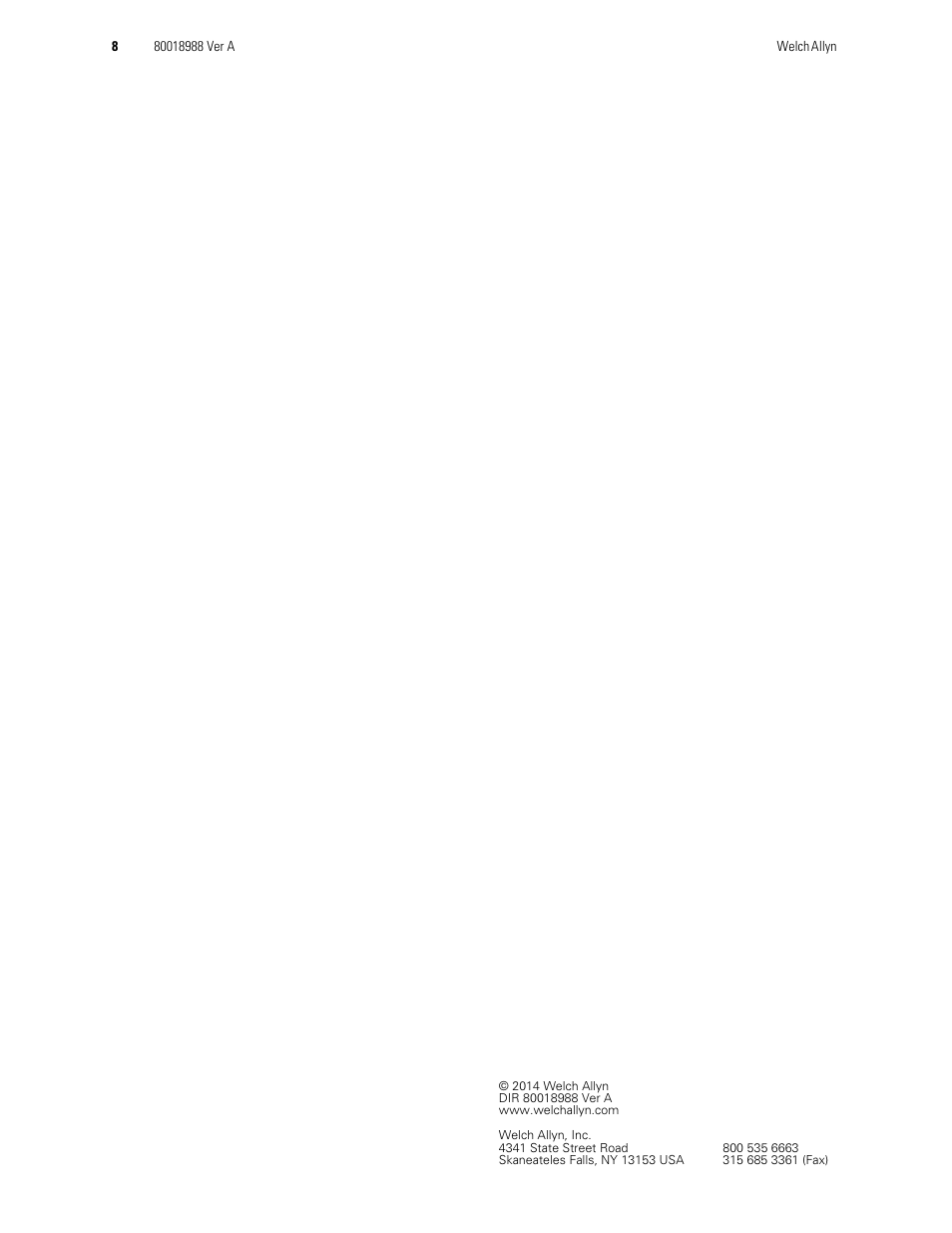 Welch Allyn Propaq LT Monitor Radio Configuration - Quick Reference Guide User Manual | Page 8 / 8