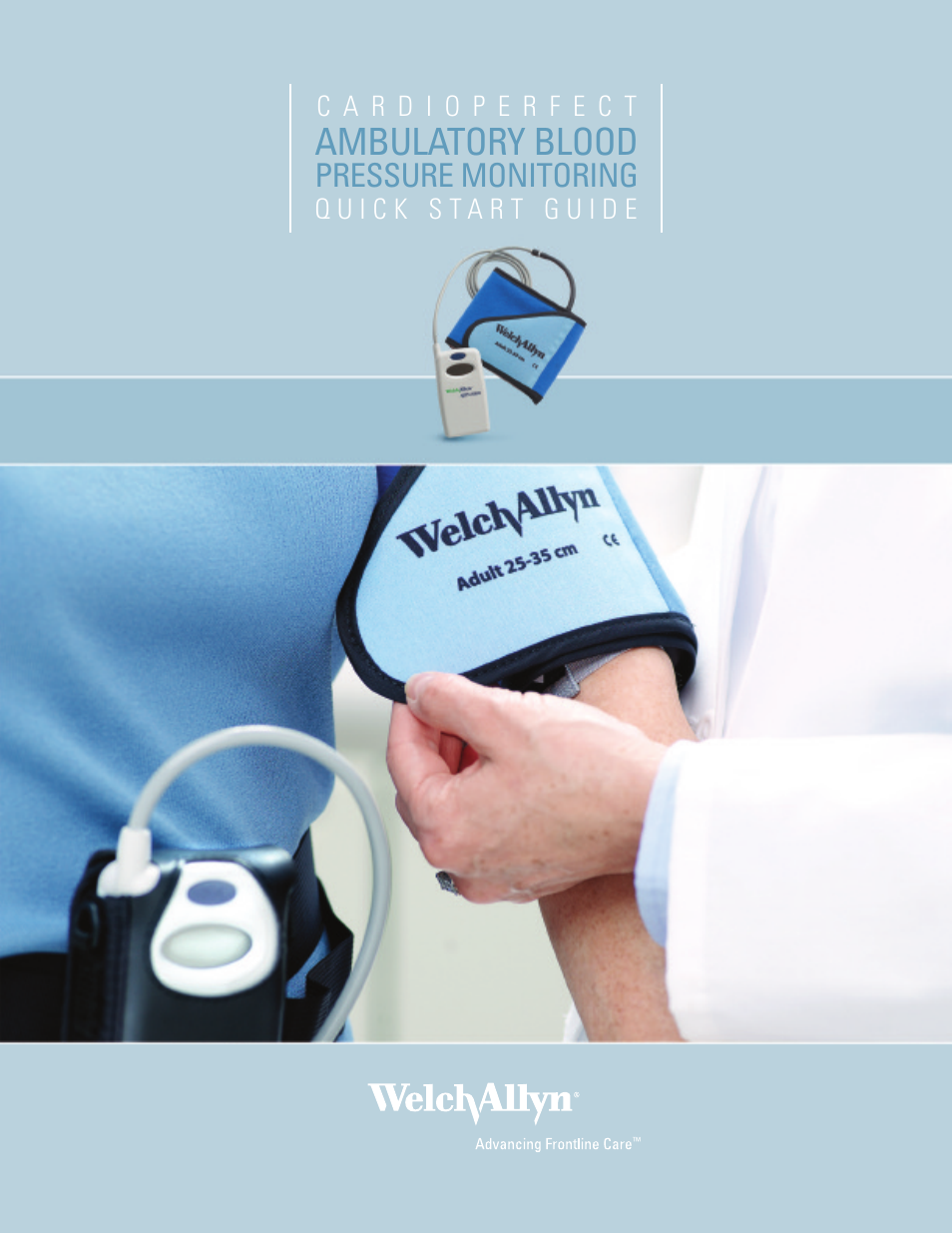 Welch Allyn CardioPerfect Ambulatory Blood Pressure Monitoring - Quick Reference Guide User Manual | 6 pages