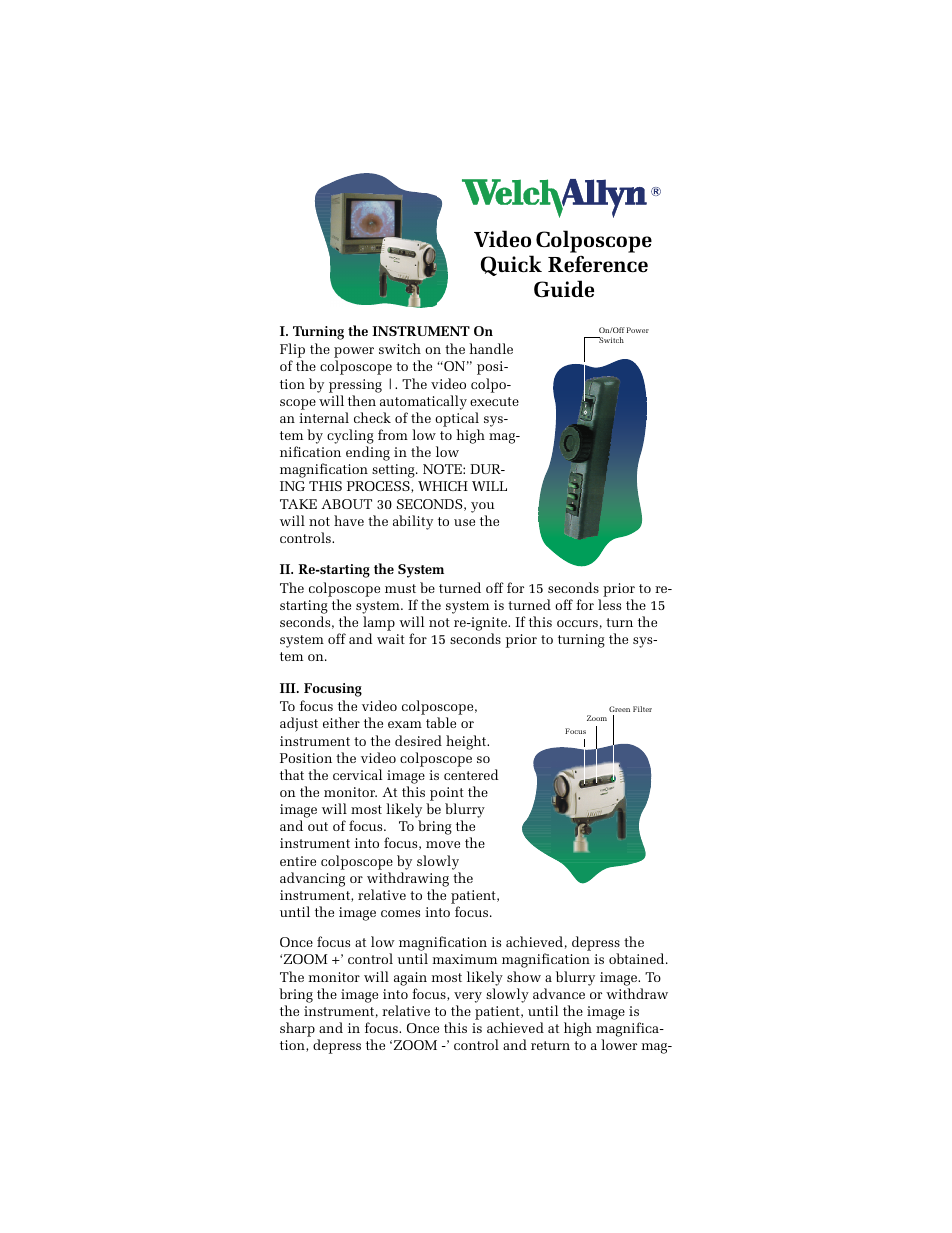 Welch Allyn Euro-Med Rose Coated Electrosurgical Instructionumentation, Directions For Use and Sterilization - Quick Reference Guide User Manual | 2 pages
