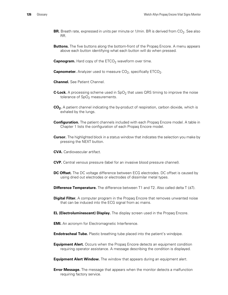 Welch Allyn Vital Signs Monitor, Propaq Encore - Quick Reference Guide User Manual | Page 132 / 144
