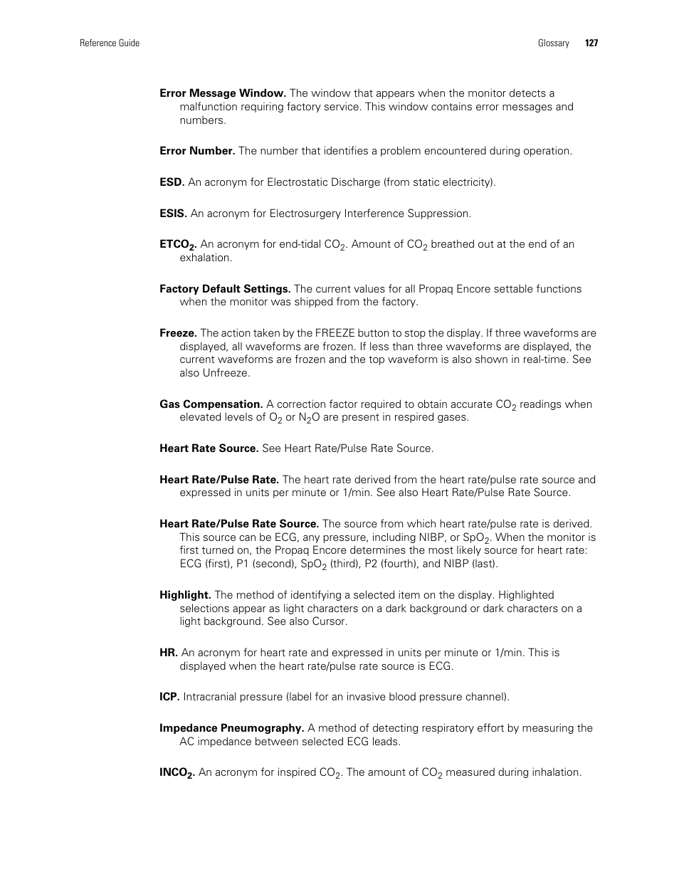 Welch Allyn Vital Signs Monitor, Propaq Encore - Quick Reference Guide User Manual | Page 133 / 144