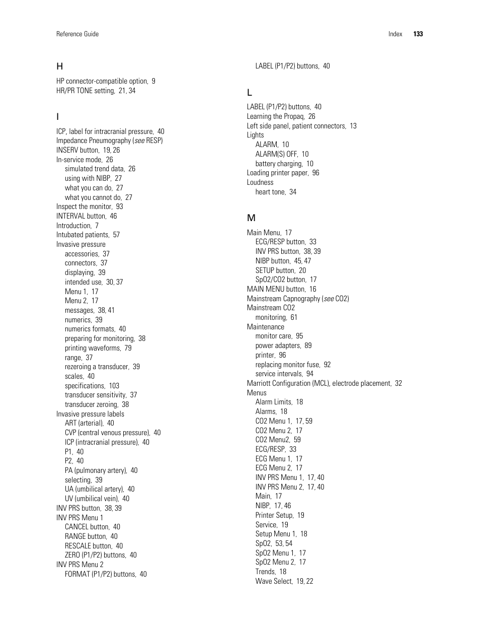 Welch Allyn Vital Signs Monitor, Propaq Encore - Quick Reference Guide User Manual | Page 139 / 144