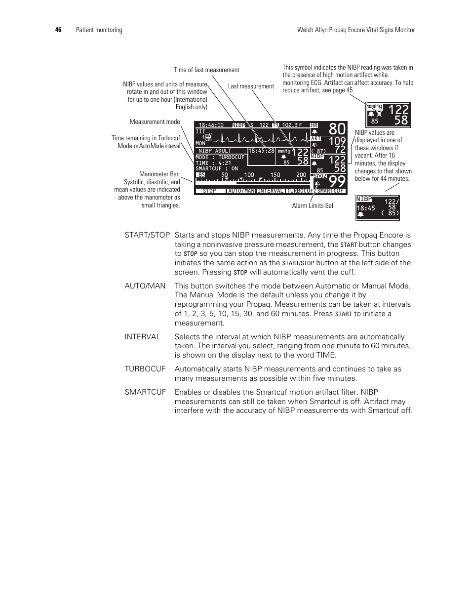 Welch Allyn Vital Signs Monitor, Propaq Encore - Quick Reference Guide User Manual | Page 52 / 144