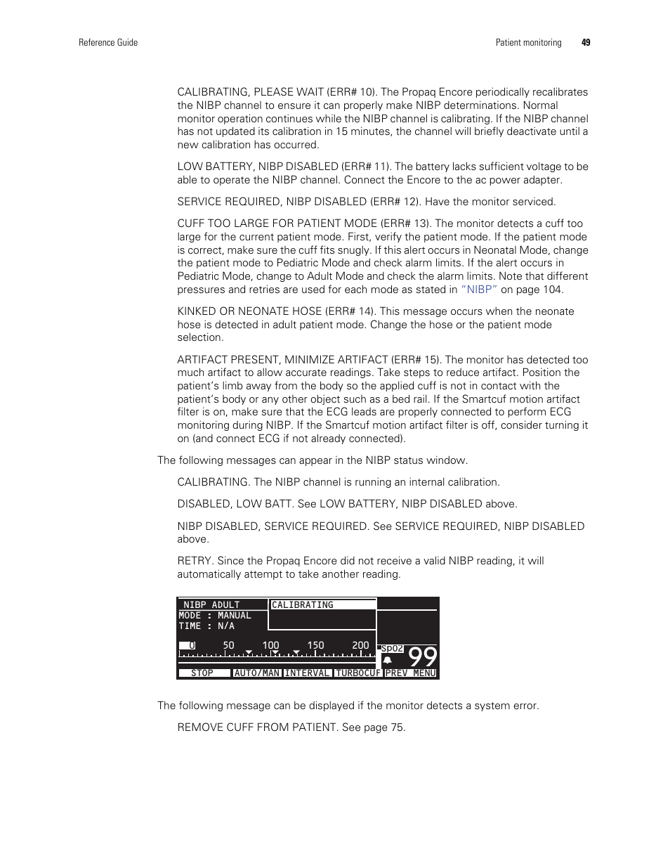 Welch Allyn Vital Signs Monitor, Propaq Encore - Quick Reference Guide User Manual | Page 55 / 144