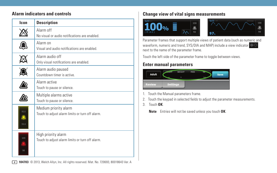 Welch Allyn Connex Vital Signs Monitor Base Set - Quick Reference Guide User Manual | Page 2 / 4