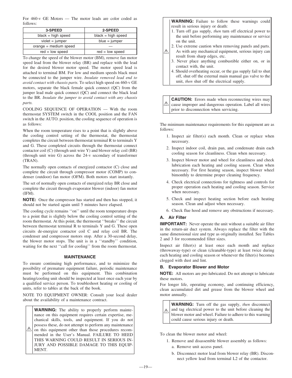 Bryant R-410A 583B User Manual | Page 19 / 30