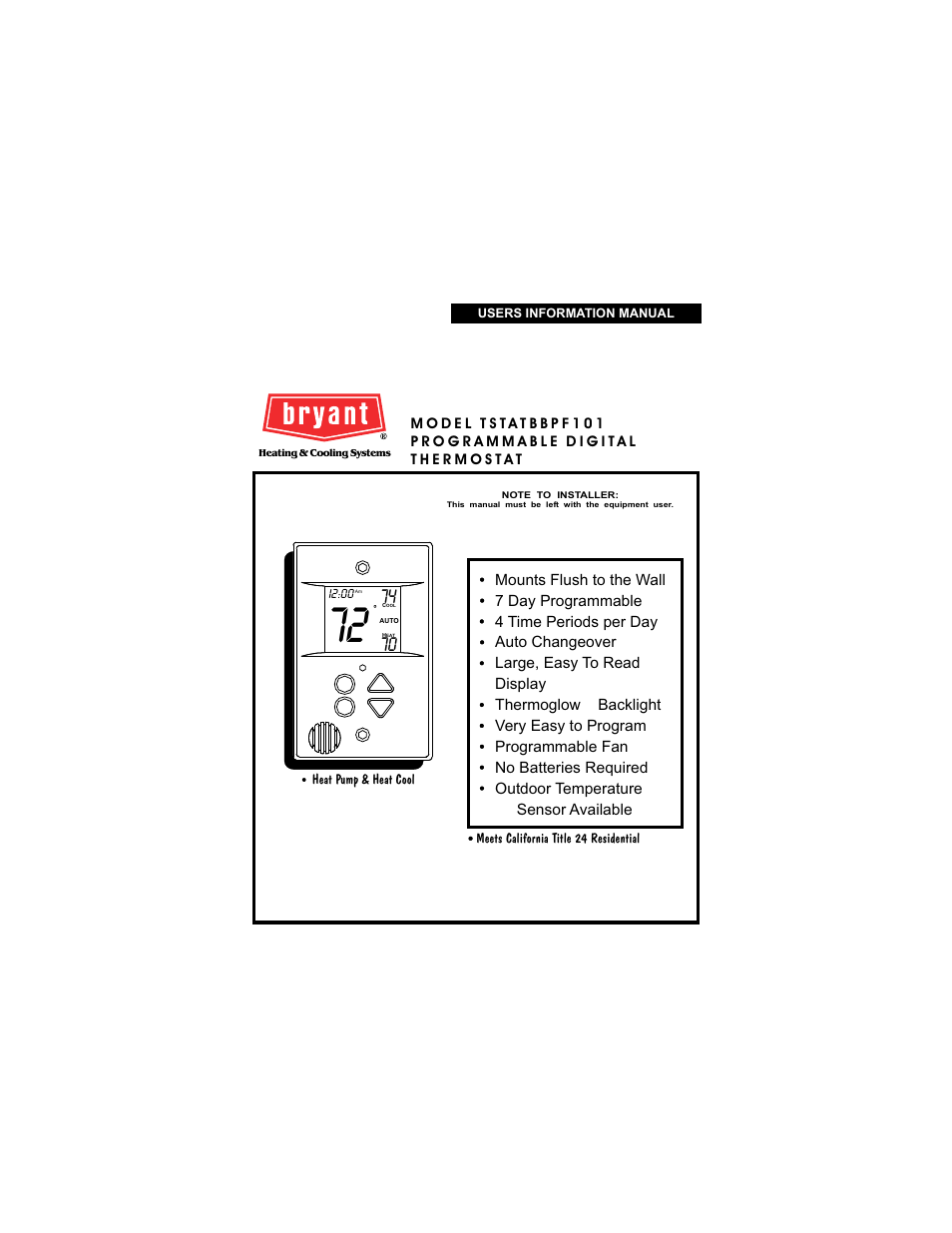 Bryant gas furnaces User Manual | 24 pages