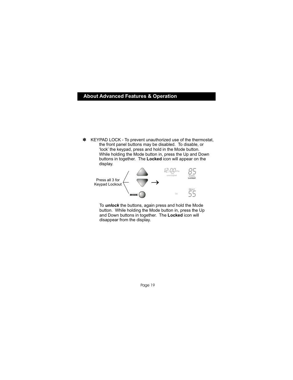 I2:00, About advanced features & operation | Bryant gas furnaces User Manual | Page 20 / 24