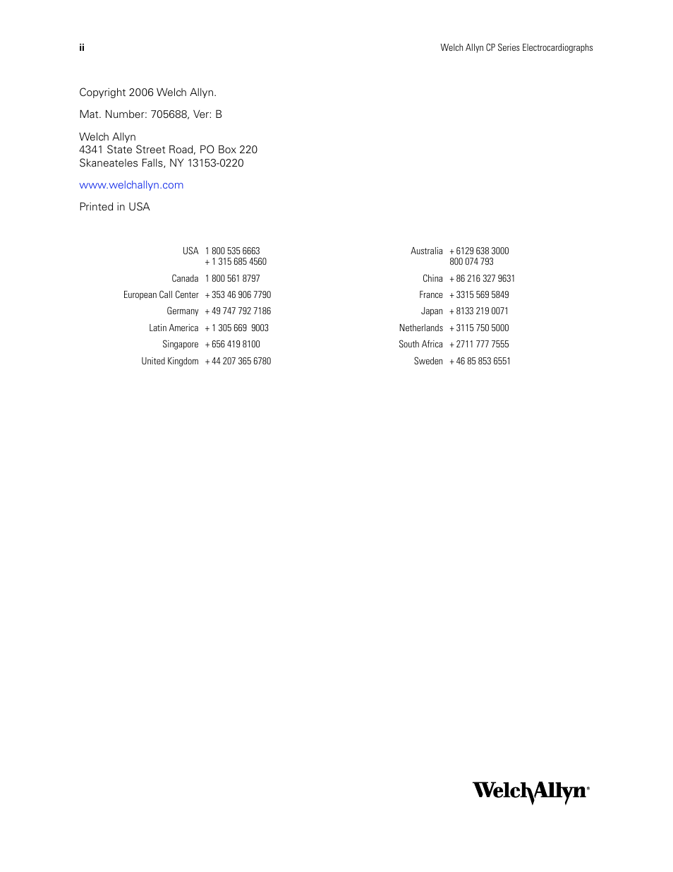 Welch Allyn CP100 CP200 Software Update 2.1 - Installation Guide User Manual | Page 2 / 44