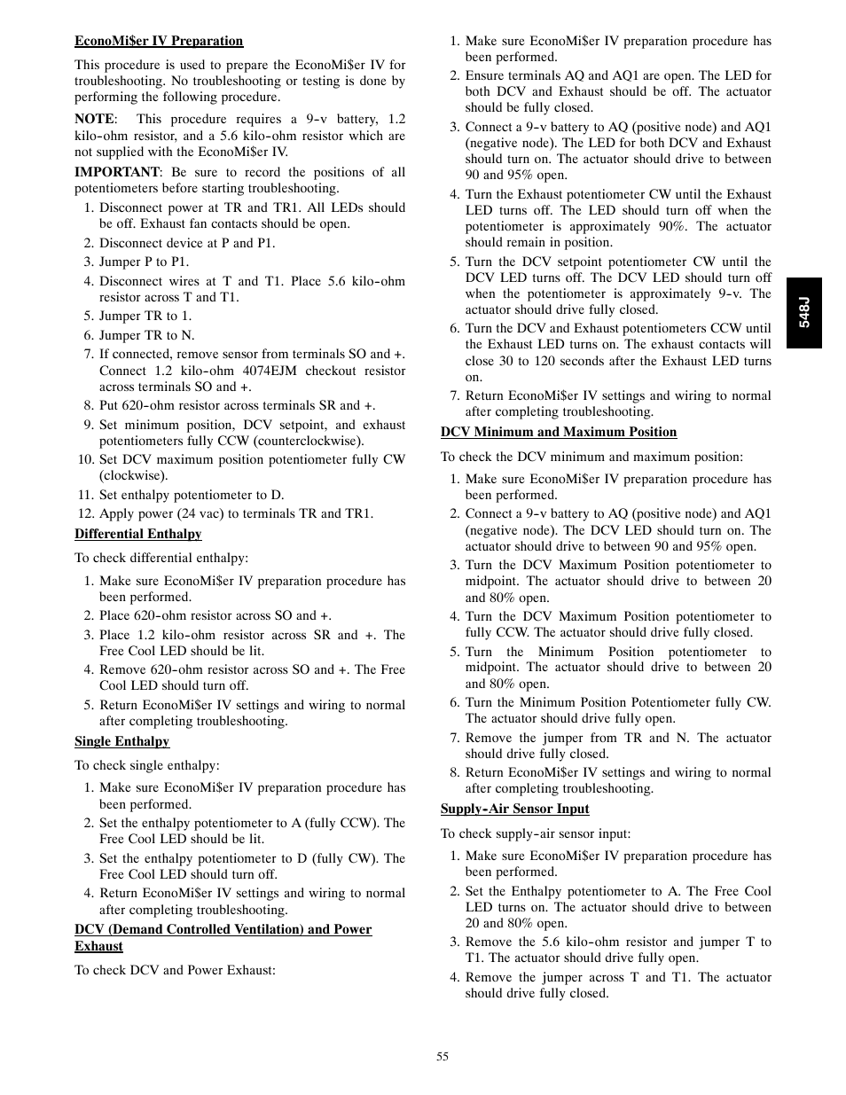 Bryant 548J User Manual | Page 55 / 100